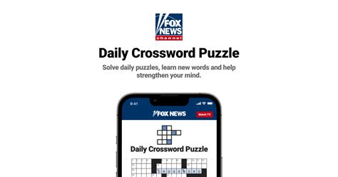fox news crossword puzzle clues